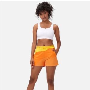 Orange and Yellow Women's Shorts